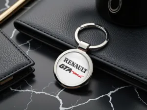 Renault Personalisiert Schlüsselanhänger Foto Gewölbt Metall